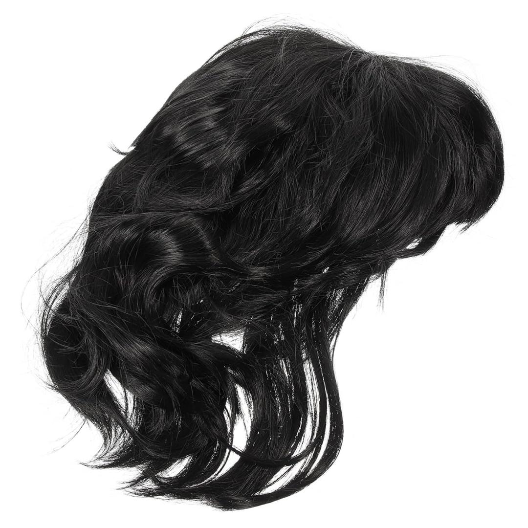FRCOLOR Synthetic Black Wig Short for Women Cosplay Wig Women's Short Hair Extensions Natural Look Wig for Teen Girls