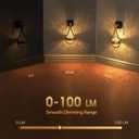 Briignite LED Night Lights Plug into Wall, 330 Rotating Night Light with Dusk to Dawn Sensor, 0-100LM Dimmable Nightlight Adjustable Brightness, 3000K Warm White for Hallway, Bedroom, Stairway