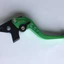 Short Brake Clutch Levers for Ninja650R Ninja 650 R ER6F ER6N 2009-2016,Ninja400R 2011, Compatible with Versys650cc 2009-2014 Shorty Black Motorcycle levers-Green