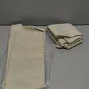 RYB HOME Short Curtains for Small Window, Summer Heat Light Blocking Privacy Protection Curtains for Sunroom Laundry Room Stair Window, Width 52 by Length 36, Beige, Set of 2