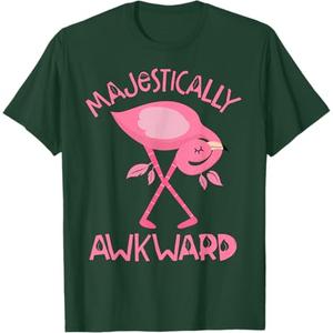 Clumsy Flamingo Majestically Awkward T-Shirt Size XL