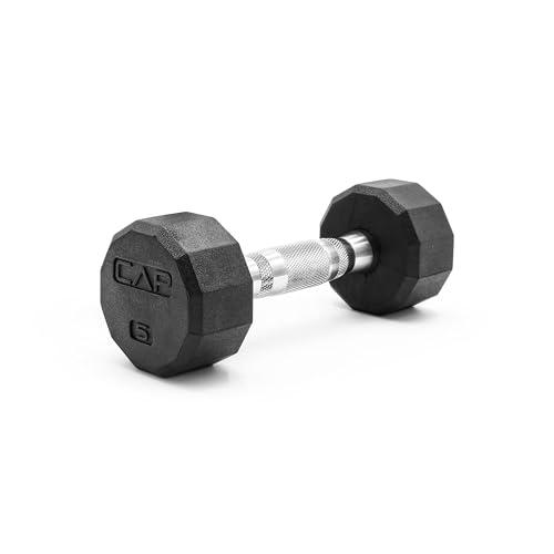 CAP Barbell unisex adult 12-Sided Series 12 Sided Coated Dumbbell, Black, 5-Pound US