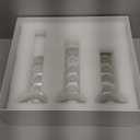 3-Piece Set of Crystal Candlestick,Crystal Candlestick Holder and Conical Candle,Innovative Design,Table Centerpiece Wedding Home Decor