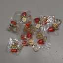 Nosiny 12 Pcs Cute Cherry Strawberry Bag Charms Keychains Kawaii Heart Flower Daisy Keychains Decor for Women Purse bags Car