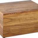 Rustic Solid Barn Wood Burial Cremation Urn Boxes and Casket for Human Ashes Adult Man or Woman up to 240 lbs