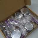 Nitial 10 Pieces 1/4 Cup Measuring Cup Bulk Stainless Steel Measuring Scoop Small Coffee Scoop with Silicone Handle Kitchen Gadgets for Cooking (Purple)