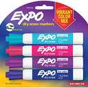 EXPO 1927523 Low-Odor Dry Erase Markers, Chisel Tip, Vibrant Colors, 4-Count