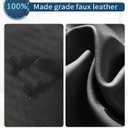 Christmas Leather Pillow Covers 20x20, Outdoor Waterproof Black and White Decorative Rectangle Pillow Covers, Modern Farmhouse Easy Clean Cushion Case for Living Room Couch Bed