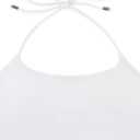 REORIA Women's Sexy Halter Backless Double Lined Tank Top Y2k Trendy Camisole Crop Tops (White, XS)