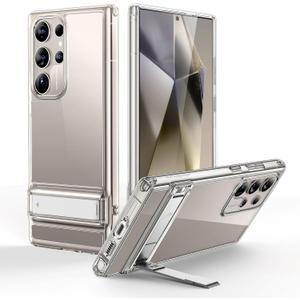 ESR for Samsung Galaxy S22 Ultra Phone Case, 3 Stand Modes Kickstand for S22 Ultra Cover, Military-Grade Drop Protection, Slim Fit, Boost Series Case, Clear