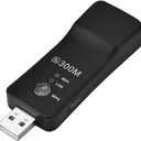Mini WiFi Range Extender, 300M High Speed USB Wireless Repeater WiFi Booster Signal Amplifier for Smart TV, Laptop, Mobile Phone, Tablet (Black)