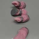QUMY 4PCS Dog Shoes for Small Dogs, Hot Pavement Summer Puppy Dog Boots & Paw Protectors with Soft Anti-Slip Rubber Sole, Mesh Breathable Dog Booties for Hardfloors, Walking Running Pink Size 3 (size 2: 1.59"x1.18"(L*W))