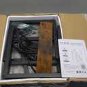 Yoobure Nightstand with Charging Station, Small Night Stand with Fabric Drawers and Storage Shelf for Bedrooms, Small Spaces, Bedside Table with USB Ports & Outlets (Vintage Brown)