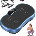 HTM Vibration Plate Exercise Machine, 9 Modes & 120 Speeds, Body Shake Plate with Resistance Bands Slot & Remote Control, Shake Board for Weight Loss Fat Burner Home Fitness Workout