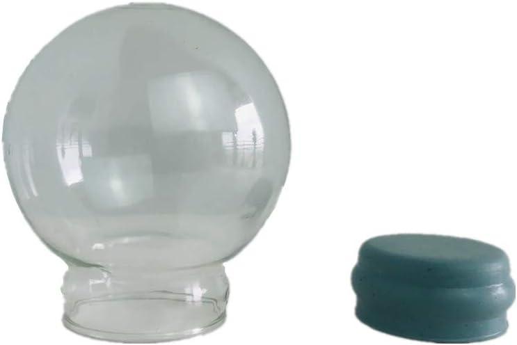 Youda DIY Empty Glass Snow Globe Kit - Water Globe Accessories (D65mm)