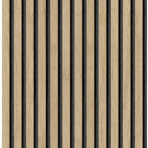 NuWallpaper Oak Slat Wood Peel and Stick Self-Adhesive Removable Wallpaper, NUS4846