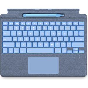 Surface Pro 9 Keyboard with Slim Pen, Compatible with Microsoft Surface Pro 11 10 9 8 X, 13 Inch Bluetooth Wireless Backlit Type Cover with Slim Pen,Keyboard with Slim Pen,Blue