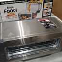 Ninja ST101 Foodi 2-in-1 Flip Toaster, 2-Slice Capacity, Compact Toaster Oven, Snack Maker, Reheat, Defrost, 1500 Watts, Stainless Steel, 6 Functions
