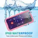 SPORTLINK for iPhone 14 Pro Max Waterproof Case - Built-in Shockproof Dustproof Screen Protector - IP68 Underwater/Military Dropproof/Full Body Protection/Cover for iPhone 14 Pro Max (6.7 Inch Pink)