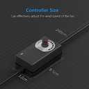 Hon&Guan 4 Inch Inline Booster Duct Fan with Speed Controller - 130 CFM Airflow with 6W Ultra-Low Power and Low Noise