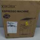 XIXUBX 20 Bar Espresso & Cold Brew Coffee Maker with Milk Frother, 42oz Removable Tank, Stainless Steel, Perfect for Cappuccino, Latte, Home & Office, Brushed Silver