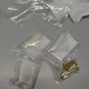 Polished Brass Cabinet Pulls, 5 Pack Modern Gold Solid Brass Dresser T-Bar Handles Cupboard Drawer Hardware for Bathroom Kitchen (5, T Knobs Single Hole)