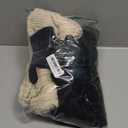 Suhine 8 Pcs Women Hat Scarf Gloves and Earmuff Set Winter Knit Beanie Pompom Hat Warm Touch Screen Gloves for Men Adult (Black, Beige, Stain)