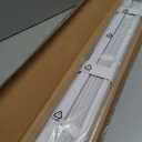 No Drill Cordless Vinyl Mini Blinds,White,28.5" W x 64" H