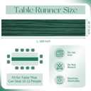 10 Pack Emerald Green Cheesecloth Table Runner 17x108 Inch Boho Gauze Cheese Cloth Table Runners for Wedding Party Baby Shower Birthday Home Decor