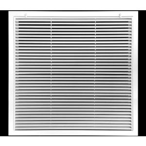 22" X 22" Aluminum Return Filter Grille - Easy Airflow - Linear Bar Grilles [Outer Dimensions: 24.5w X 24.5h]