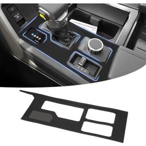 Autorder Central Control Gear Shift Panel Trim Cover for 2022 2023 2024 2025 2026 Toyota Tundra/Sequoia Accessories,Silicone Dashboard Gear Shift Cover Panel for Scratch & Dust Resistant - Black