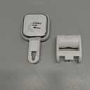 TAILI Shower Head Holder Suction, Handheld Shower Head Bracket, Height Angle Adjustable Wall Mounted, Bathroom Showerhead Holder Removable No Drilling Waterproof, Square Suction Cup, White