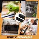 Landical 2 Sets 4FT Sliding Door Track for 1/8" Thick Panels Closet Glass Doors Plastic Cabinet Window Sliding Track (Black)