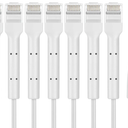 Everest Ultra Slim Cat6a Ethernet Patch Cables 1ft (10-Pack) Black - 10GB Cat 6a Patch Cable - Bendable, Flexible & Thin Ethernet Cable - Space Saving 32AWG 550MHZ Cat6a Cables - 100% Copper Wires