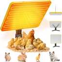 Chick Brooder Heater Plate, UL Certified Radiant Heat Panel with Smart Thermostat, 50-158 Adjustable Chicken Heater for Coop & Brooder Plate for Chicks & Poultry Winter Use