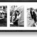 9x18 Oak Wood Picture Frame - 9x18 Photo Frame with Mat Display 1 Pc 5x7 Photos, 5x7 Picture Frame Wood, Natural Solid Wooden Picture Frames for Wall Art Photo and Prints(1 Pack, Black)