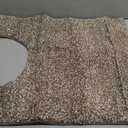 Yimobra Toilet Rugs U Shaped Washable, Soft Absorbent Microfiber Bathroom Rugs, Non Slip Quick Drying Shaggy Bath Mat,Contour Bathroom Mats for Toilet Base, Home Essentials,24x20,Brown and White