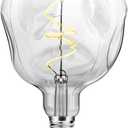 OMED S125 Oversized Dimmable LED Edison Bulb, 2700K Soft White Vintage Large Alien Shape Decorative Light Bulb with E26 Base, 5 watt 400LM Giant Clear Glass Edison Bulb for Bedroom and Living Room