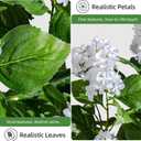 2 Pack Large Faux Hydrangea Plants UV Resistant Fake Plastic plantas Flowers Trees Indoor Outdoor Realistic Floor Plants Artificial Tree for Home Porch Garden Office Porch Patio Front Bonsai Decor, Size: 26 IN
