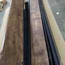 HOJINLINERO Full Size Bed Frame with Headboard, Heavy Duty Platform Bed Frame Full Reinforced Steel Square Tube Platform Strong Slats Support/No Box Spring Needed,Black and Rustic Brown