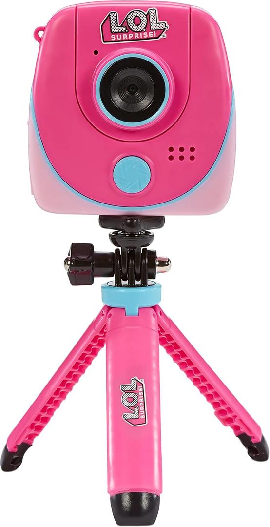 LOL Surprise HD Studio Camera, High-Definition Camera for Photos and Videos, Green Screen for Special Effects and Backgrounds, Flip-Out Selfie Camera, Selfie Stick, Auto Timer, Tripod, Gift Ages 6+