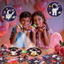 28 Pack Valentiens Day Gifts for Kids Classroom, Valentines Day Cards with LED Finger Lights for Kids School, Valentines Light Up Toys for Kids Class Exchange Gifts Valentines Party Favors Boys Girls