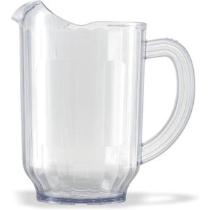 Carlisle FoodService Products Versapour Clear Pitcher Tall Pitcher with Window for Restaurants, Catering, Kitchens, Plastic, 60 Ounces, Clear