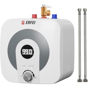 2.5 Gallons 110V 1500W Under Sink Instant Water Heater Mini Hot Water Heater Digital Display RV Hot Water Tank