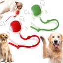 2 Packs New Electric Dog Ball Toy for Cat,360 Smart Automatic Interactive Rolling Dog Smart Pet Toy Ball,Gift for Kids (red&green)