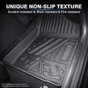 KUST Floor Mats for Porsche Macan 2014-2025 2026 All Weather Floor Liners 1st & 2nd Row Accessories Rubber High Side Black Non-Slip
