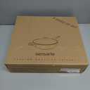 SENSARTE Nonstick Frying Pan Skillet with Lid, 13.3 Inch Large Deep Frying Pan, 6 Qt Non Stick Saute Pan with Cover, Induction Pan, Healthy Non Toxic Cooking Pan with Helper Handle, PFOA PFOS Free (Classic Black)