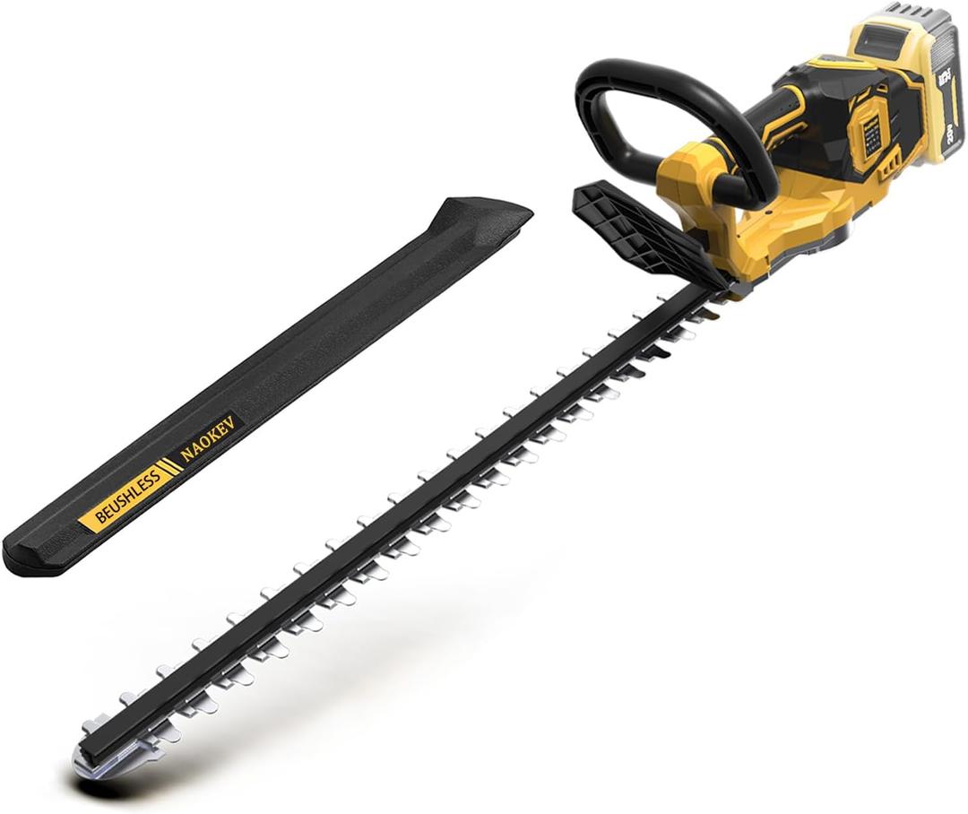 Hedge Trimmer Cordless for Dewalt 20V MAX Battery (No Battery), 20 inch Electric Bush Shrub Edge Trimmer, Brushless Motor, Powerful & Lightweight, 4.4lbs 