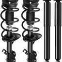 SCITOO Front and Rear Shock Absorber Assembly Fit for 2012-2013 for Nissan Rogue, Complete Shock and Strut Assembly Kit Fit for 172898 172897 349097 4PCS