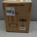 Fattong's Lab Commercial Coffee Urn, 120 Cup Large Coffee Maker for Catering & Events, 20L Stainless Steel Percolator, 1300W Fast Brew Hot Water Dispenser with Double Wall Insulation, Silver